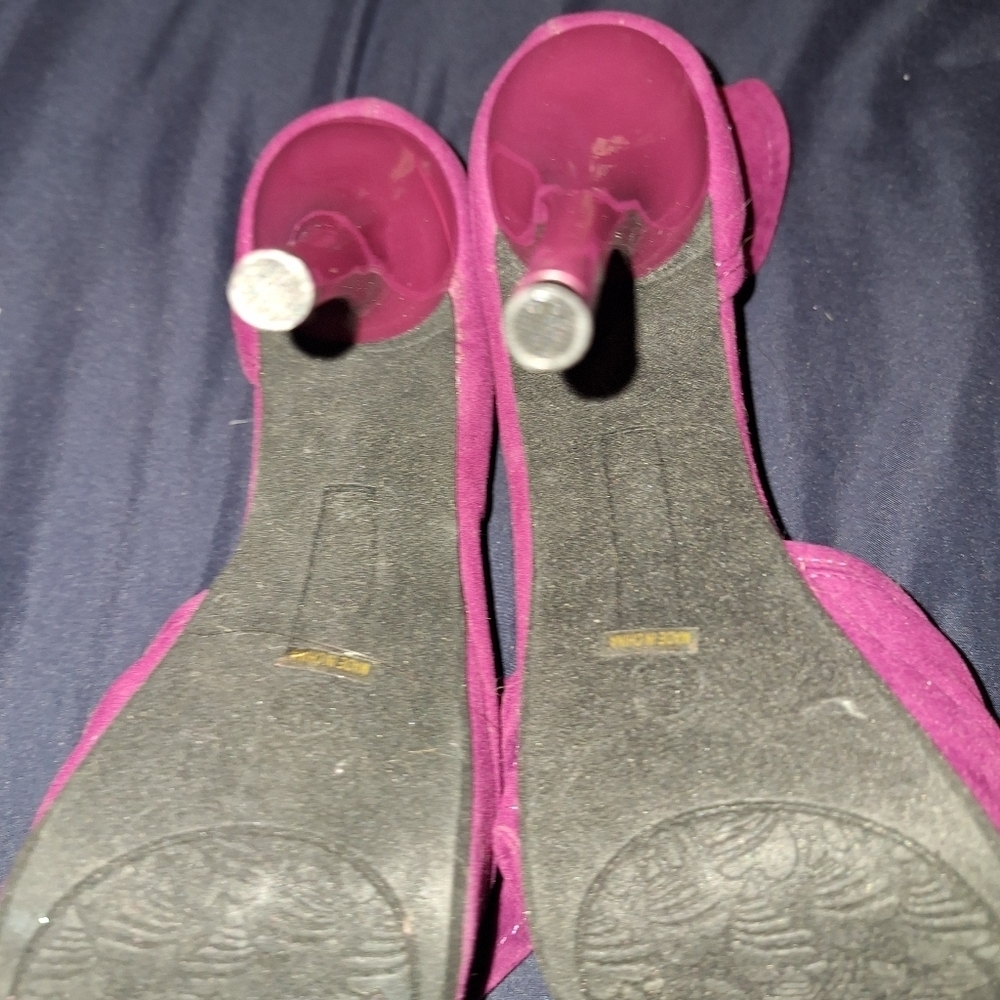 Dollhouse Pink Peep Toe Heels Size 9 - Picture 5 of 5